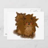 Carte Postale Poméranien (Devant / Derrière)