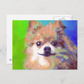 Carte Postale Poméranien (Devant / Derrière)