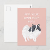 Carte postale Poméranienne de nom de chien personn (Devant / Derrière)