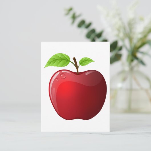 Carte Postale pomme (Debout devant)