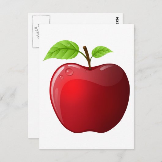 Carte Postale pomme (Devant / Derrière)