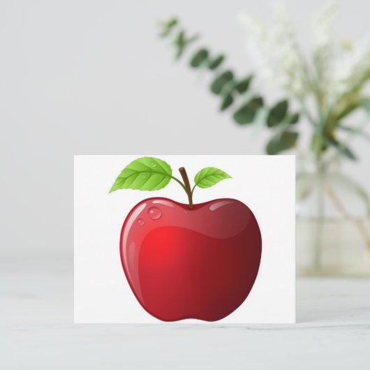 Carte Postale pomme (Debout devant)