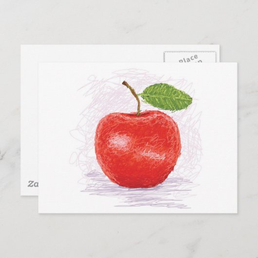 Carte Postale pomme (Devant / Derrière)