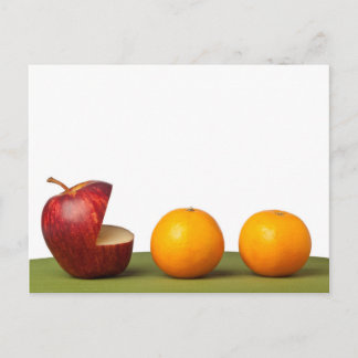 Carte Postale Pomme à l'orange