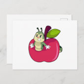 Carte Postale Pomme Caterpillar (Devant / Derrière)