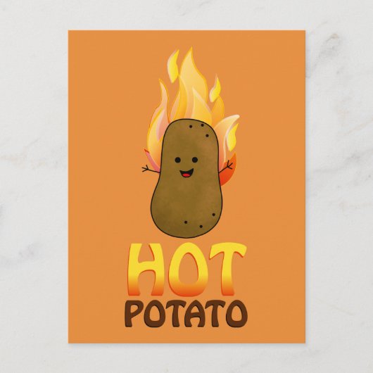 Carte Postale Pomme chaude (Devant)
