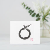 Carte Postale Pomme circulaire zen (Debout devant)