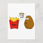 Carte Postale Pomme de terre Fries est-ce que c'est toi ? (Devant)