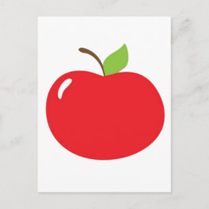 Carte Postale Pomme de tes yeux – Fruit rouge mignon en dessin a