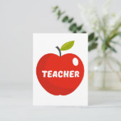 Carte Postale Pomme des enseignants (Debout devant)