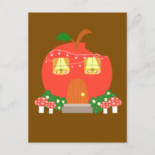 Carte Postale Pomme Fruit Frog House