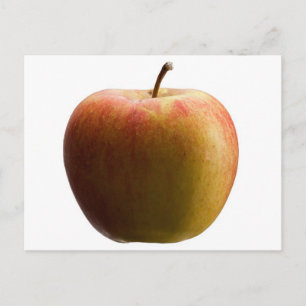 Carte Postale Pomme multicolore.