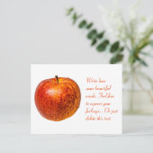 Carte Postale Pomme rouge (Debout devant)