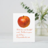 Carte Postale Pomme rouge (Debout devant)