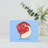 Carte Postale Pomme rouge crêpe (Debout devant)
