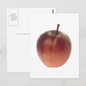 Carte Postale Pomme rouge unique (Devant / Derrière)