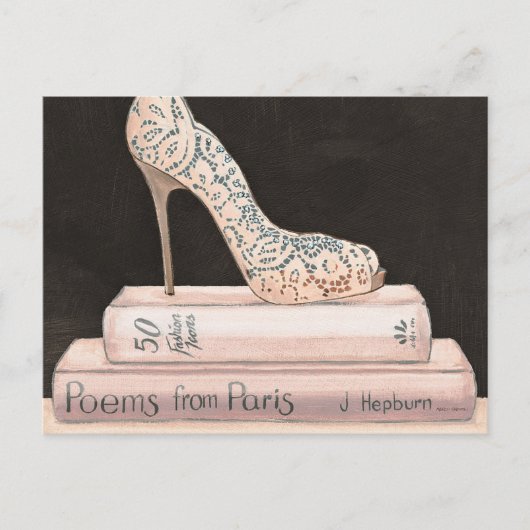 Carte Postale Pomme sauvage | Élégante mode talon haut (Devant)