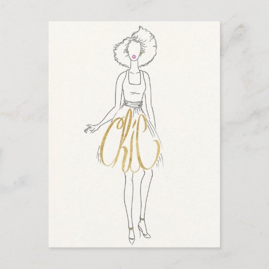 Carte Postale Pomme sauvage | Style Sayings - Robe Chic (Devant)