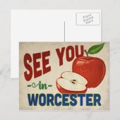 Carte Postale Pomme Worcester Massachusetts - Vintage voyage (Devant / Derrière)