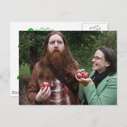 Carte Postale pommes (Devant / Derrière)