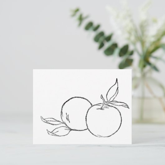 Carte Postale Pommes (Debout devant)