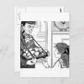 Carte Postale Pommes à vendre (Devant / Derrière)