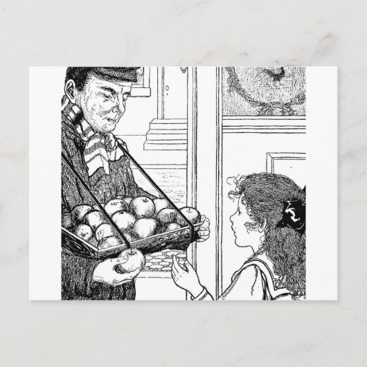 Carte Postale Pommes à vendre (Devant)