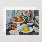 Carte Postale Pommes dans une cuvette blanche | George Leslie Hu (Devant / Derrière)