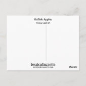 Carte Postale Pommes de buffle (Dos)