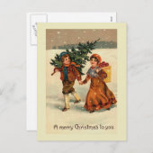 Carte postale "Pommes de Noël" (Devant / Derrière)