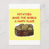 Carte Postale pommes de terre (Devant)