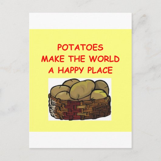 Carte Postale pommes de terre (Devant)