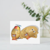 Carte Postale Pommes de terre Snacking - Fils et Père (Debout devant)