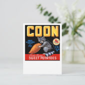 Carte Postale Pommes de terre sucrées de marque de coton (Debout devant)