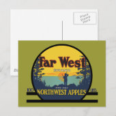 Carte Postale Pommes du Far West (Devant / Derrière)
