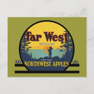 Carte Postale Pommes du Far West