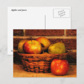 Carte Postale Pommes et poires (Devant / Derrière)