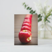 Carte postale Pommes juteuses rouges (Debout devant)