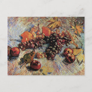 Carte Postale Pommes poires citrons et raisins Van Gogh Art