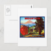 Carte Postale Pommes Portland Orégon de montagne (Devant / Derrière)