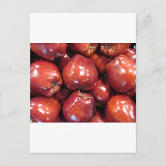 Carte Postale Pommes rouges foncées (Devant)
