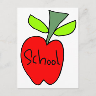 Carte Postale Pommes scolaires