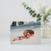 Carte Postale Pommes sur la neige (Debout devant)