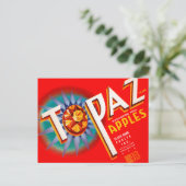 Carte Postale Pommes Topaz (Debout devant)