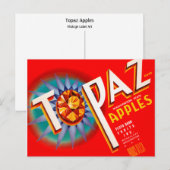 Carte Postale Pommes Topaz (Devant / Derrière)