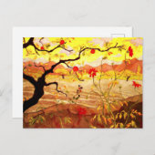 Carte Postale Pommier aux fruits rouges par Paul Ranson (Devant / Derrière)