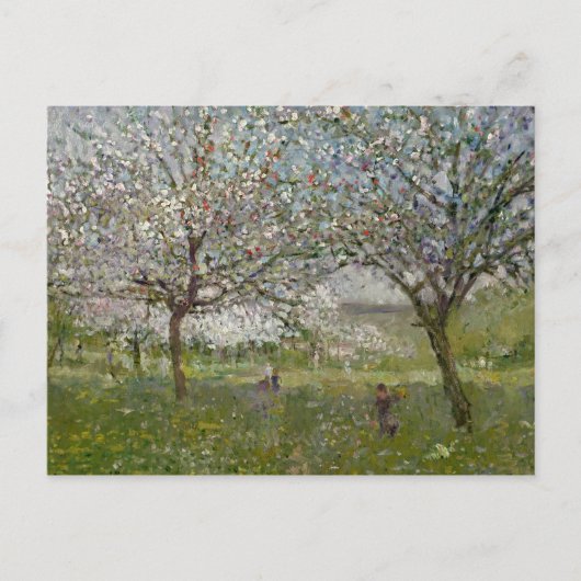 Carte Postale Pommiers en fleurs (Devant)