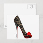 Carte Postale Pompe de plateforme Peep Toe (Devant / Derrière)