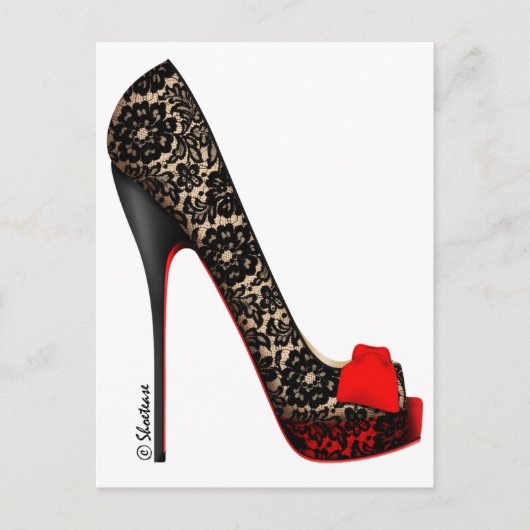 Carte Postale Pompe de plateforme Peep Toe (Devant)
