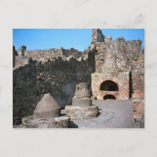 Carte Postale Pompéi, boulangerie